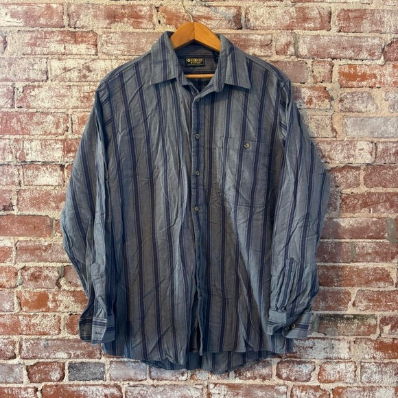 Gray Striped Men's long sleeve - Picture 1 of 6